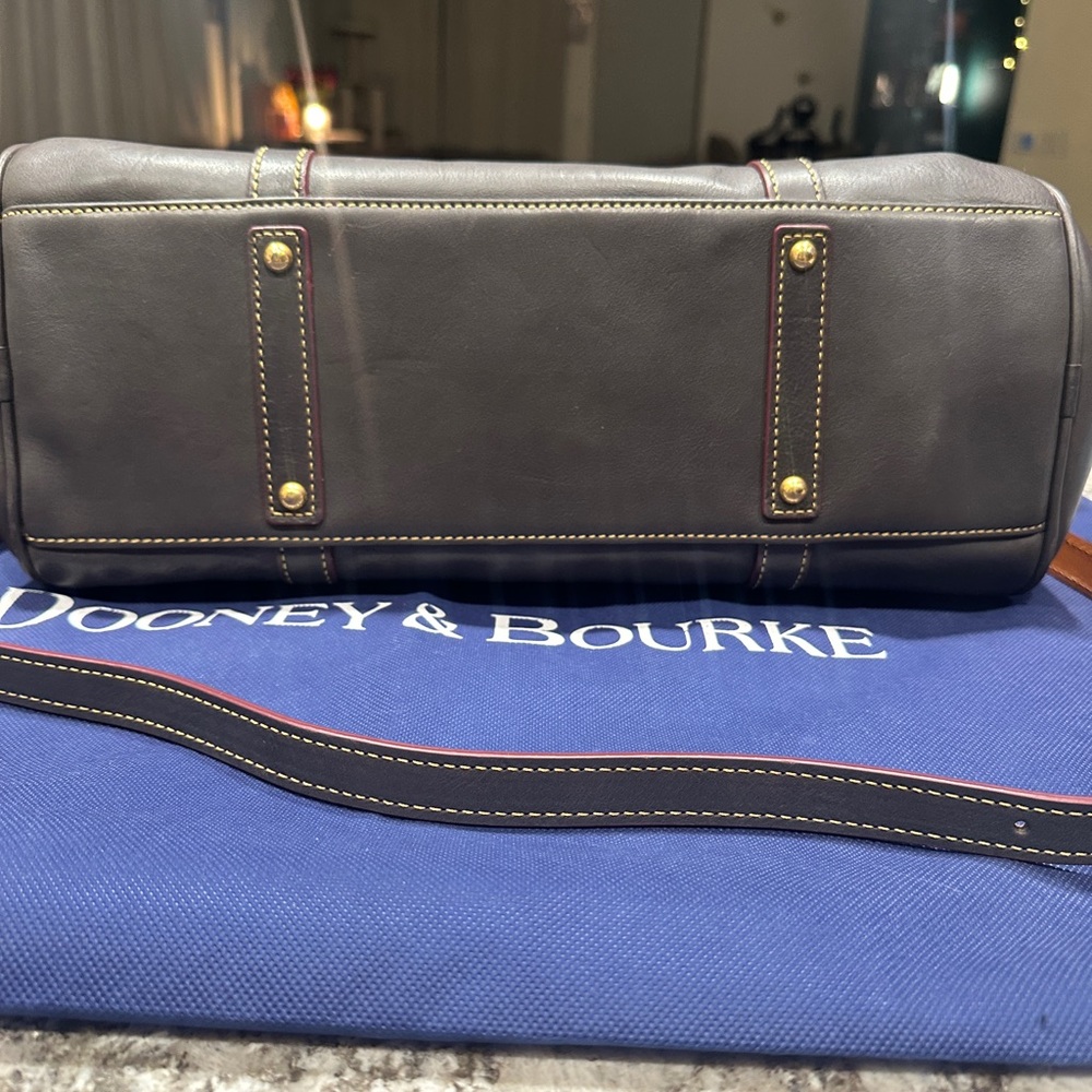 Dooney & Bourke  Florentine Satchel in Charcoal NWT - Picture 10 of 11